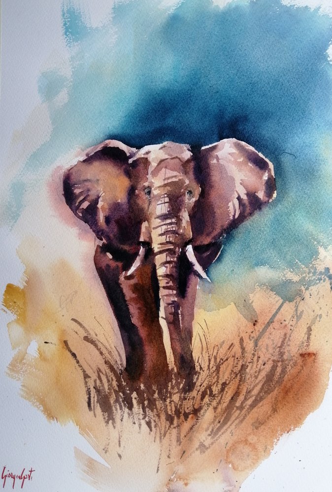 Vild afrikansk elefant av Giorgio Gosti