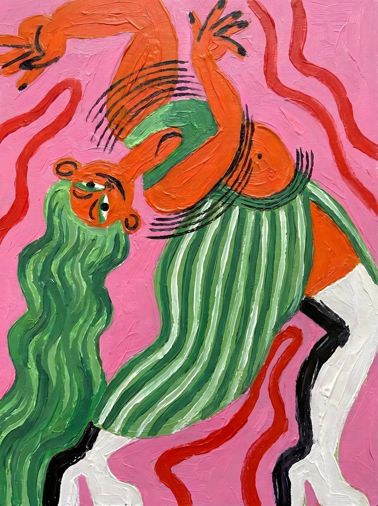 Dansande abstrakt figur av HUGO