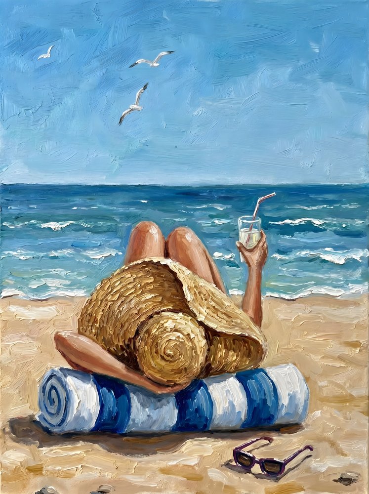 Avkoppling på stranden i sommar av HUGO