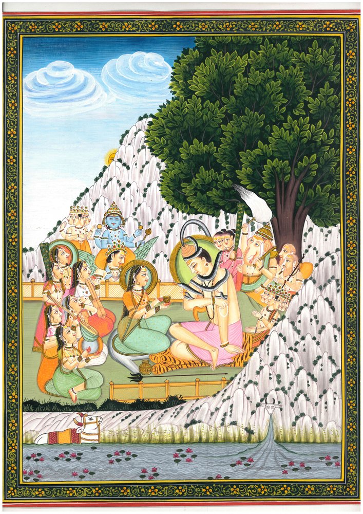 Shiva och Parvati – en gudomlig sammankomst av IMAGINEERS STUDIO