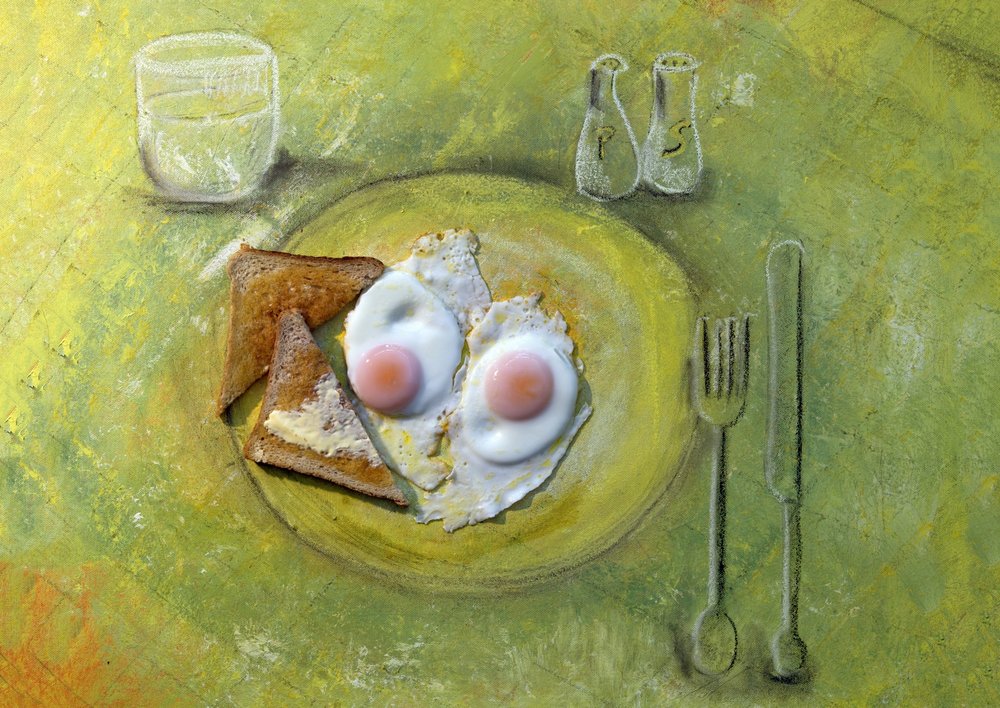 Frukost med stekt ägg av Ingrid Douglas