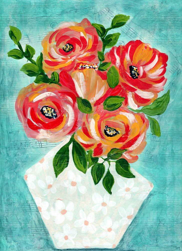 Modern blomsterbukett av Jasmine Goodwin