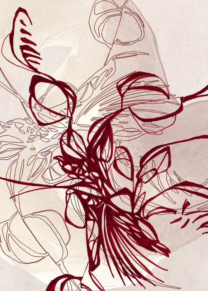 Eleganta botaniska linjer av Jenja Braun