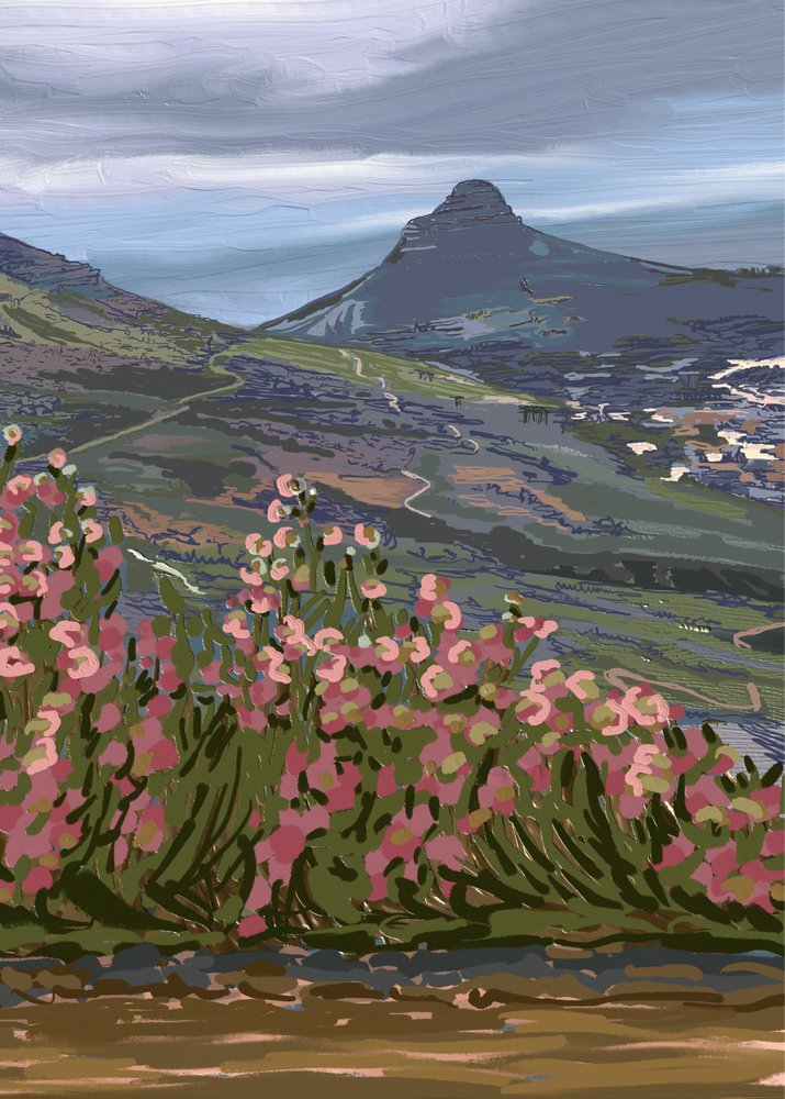 Vackra blommor i bergen av Jenna Alheit