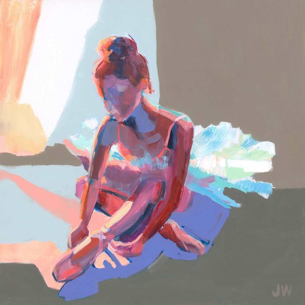 Sittande ballerina av Jenny Westenhofer
