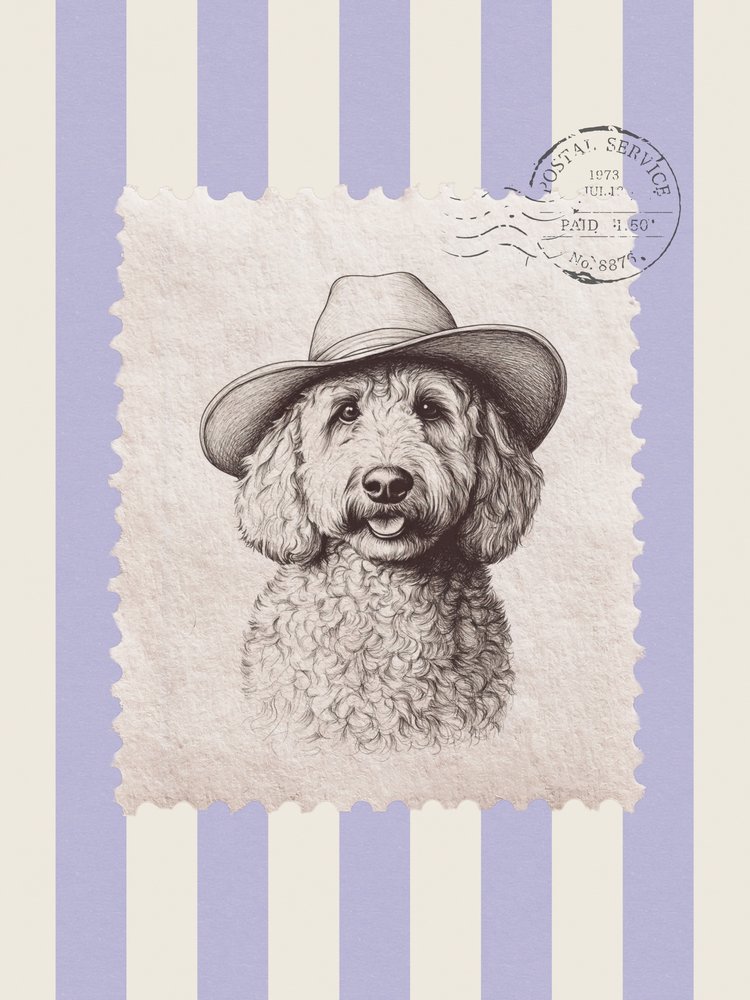 Cowboy-doodle-stämpel av Jolly and Dash