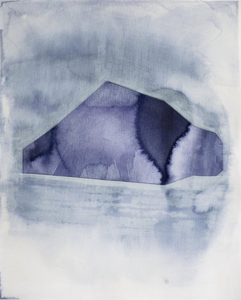 Abstrakt blå geometri av Joshua Hoskins