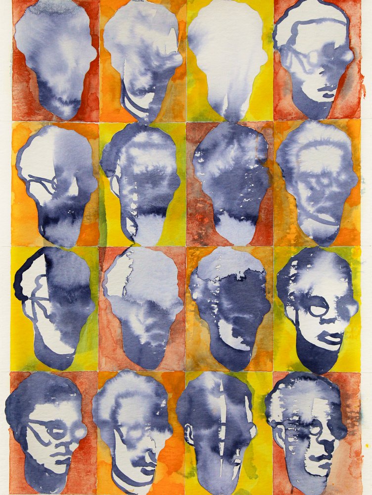 Färgglatt porträttgalleri av Joshua Hoskins