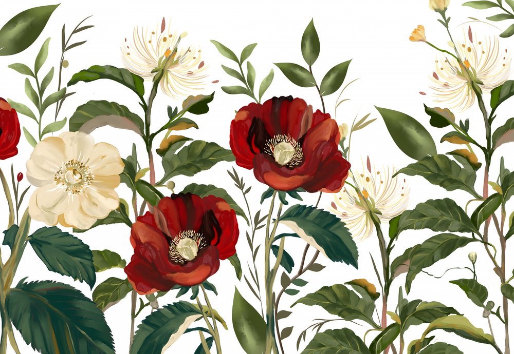 Eleganta botaniska blommor av Josie George