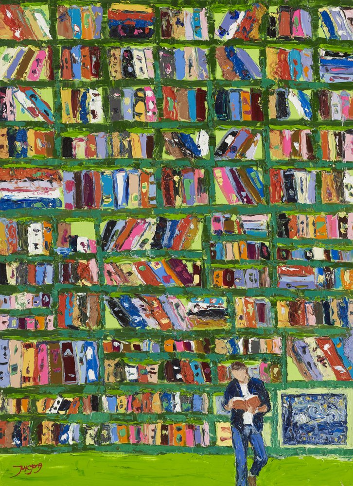Färgglad biblioteksbok av Jukyong Park