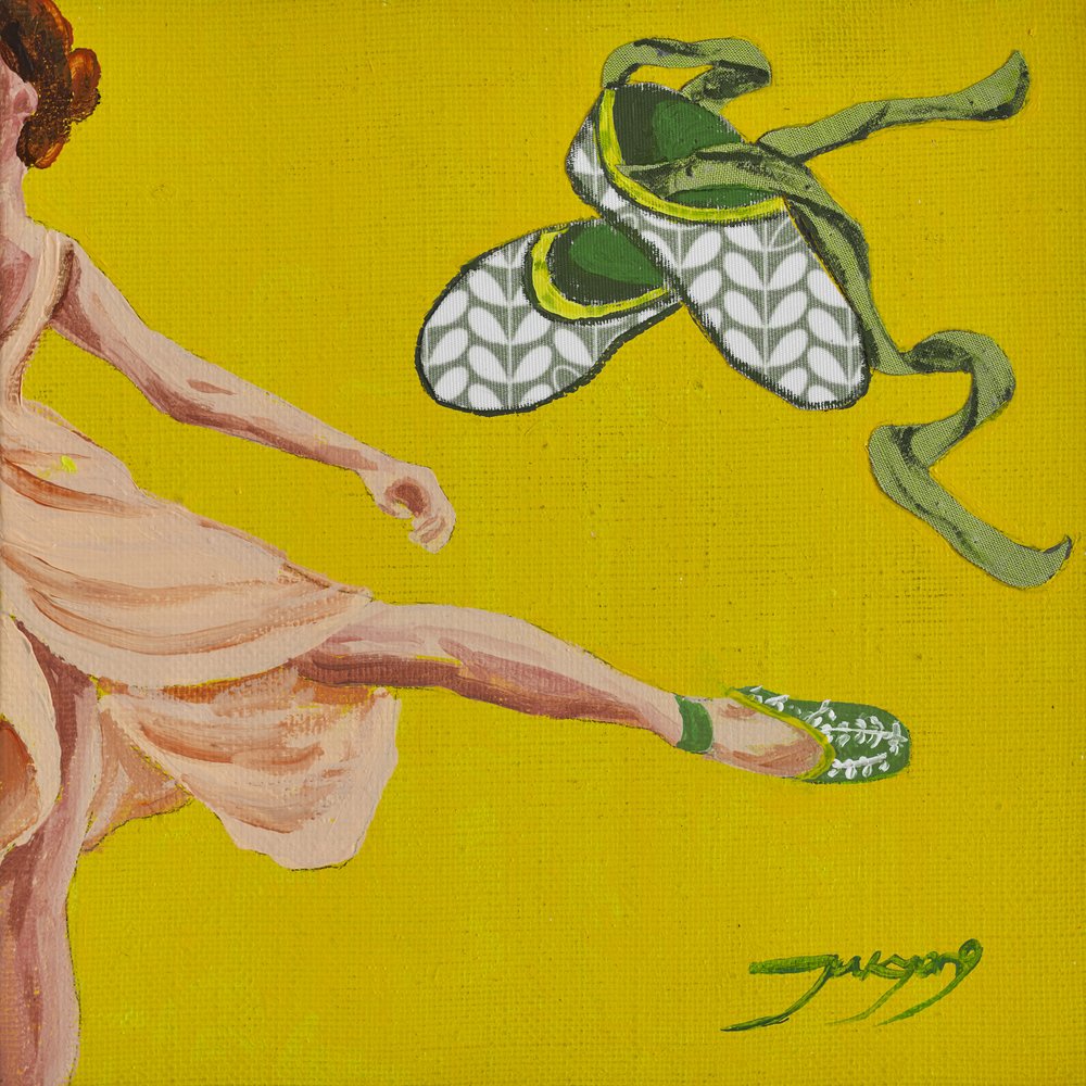 Dansande ballerina – gul av Jukyong Park