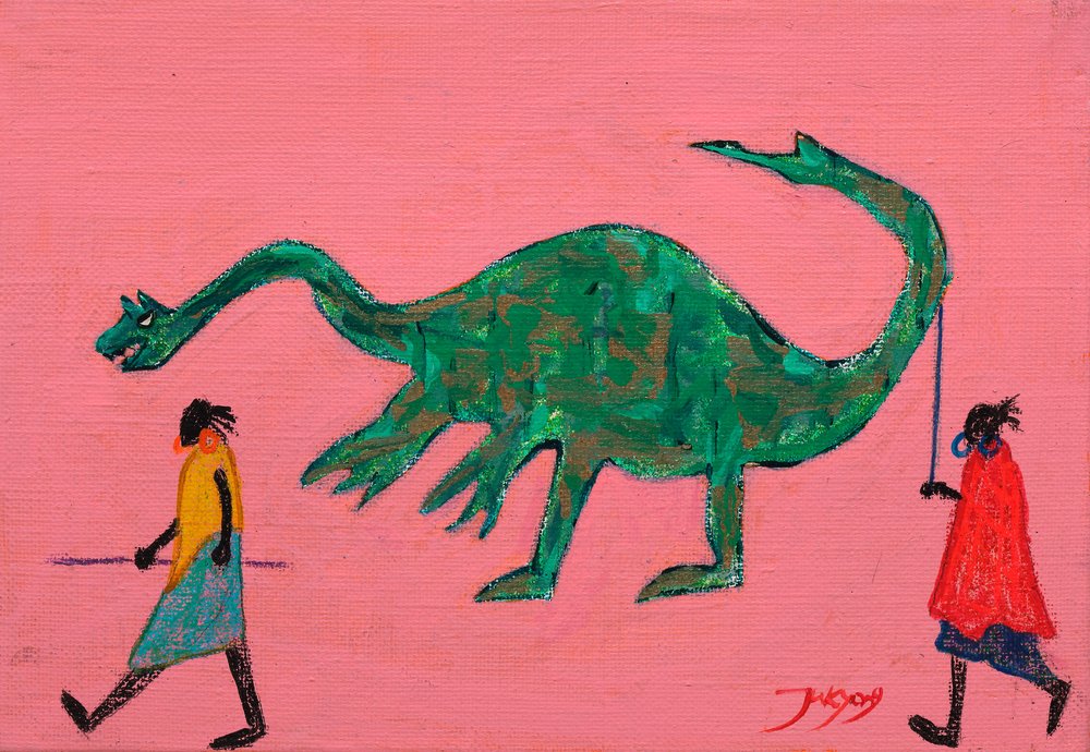 Primitiv dinosaurievandring av Jukyong Park