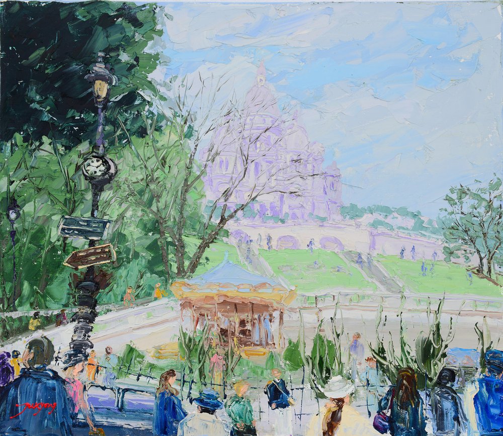 Sacre Coeur Montmartre Karusell av Jukyong Park