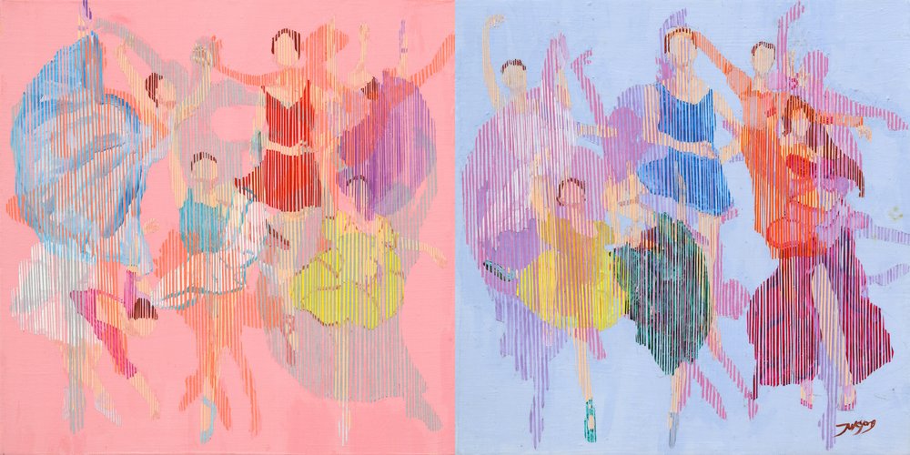 Livfulla dansfigurer av Jukyong Park