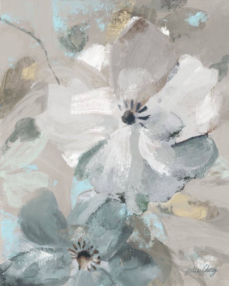 Mjuka, abstrakta blommor av Julia Cheney