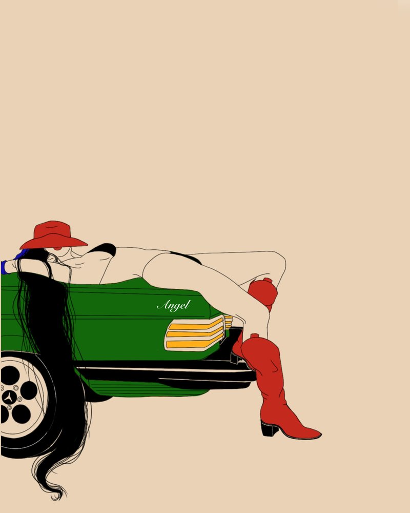 Red Hat-bilmodell av Juliana Kokolari
