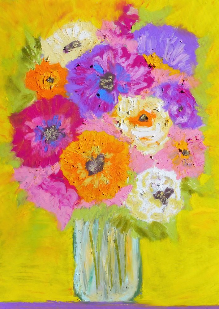 Livfull blomsterbukett av Justyna Jaszke