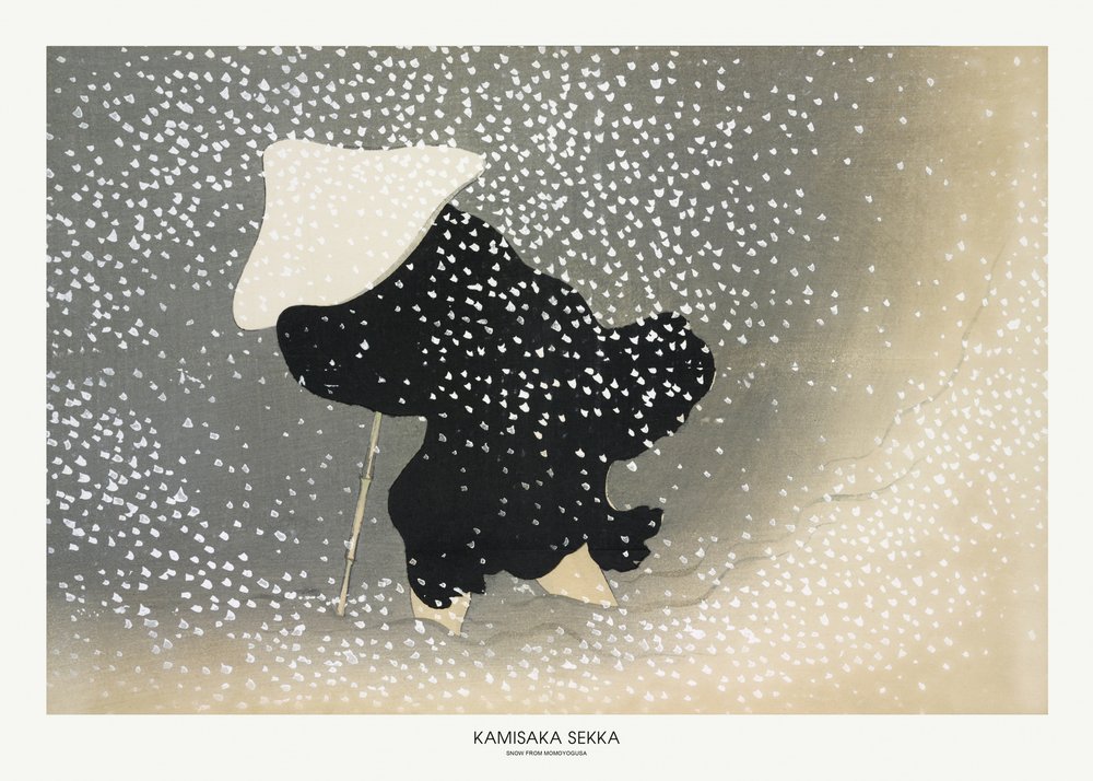 Snö från Momoyogusa av Kamisaka Sekka