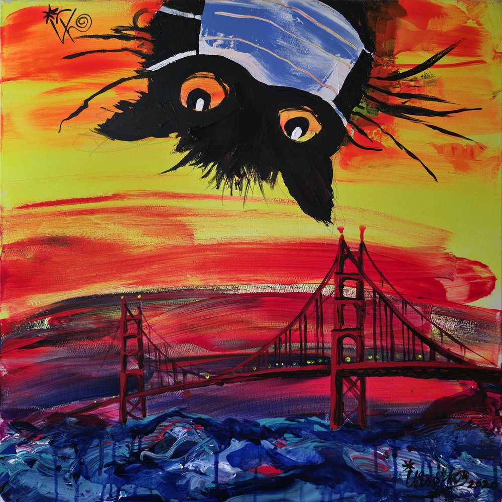 Den maskerade katten – Solnedgång i San Francisco av Kanat Ibragimov