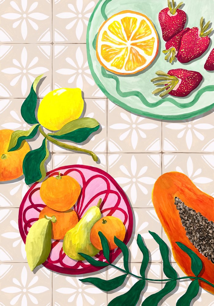 Färgglada sommarfrukter av Karen Menzenbach
