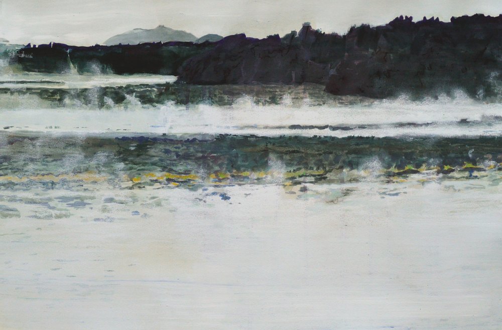 Landskap vid Misty Lake av Karin Bos