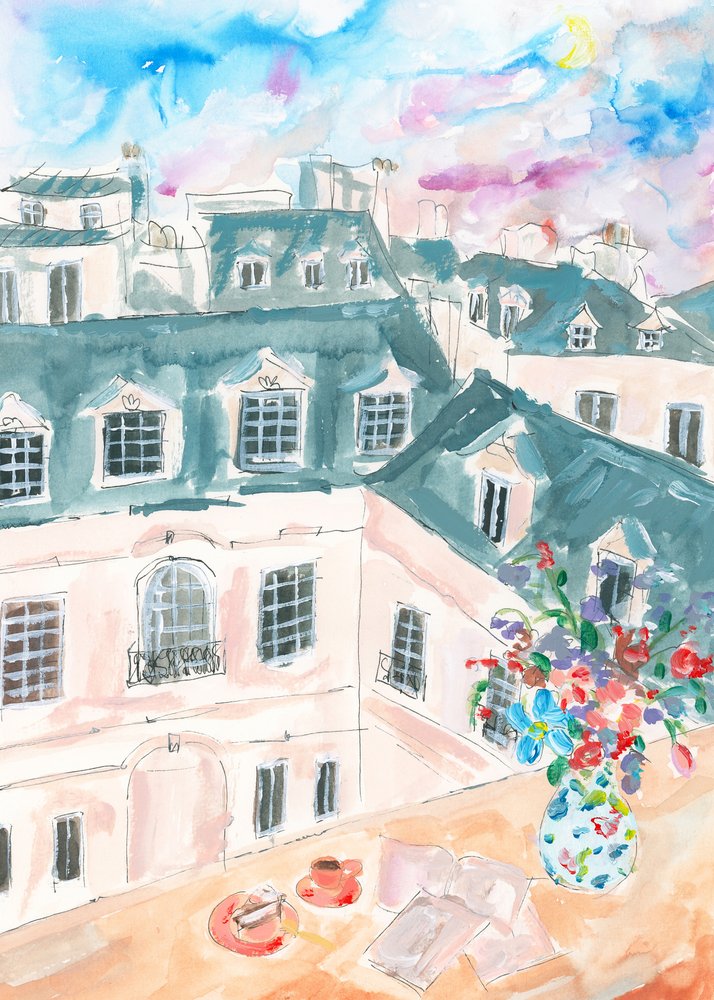 Takterrass i Paris av Katharina Puritscher