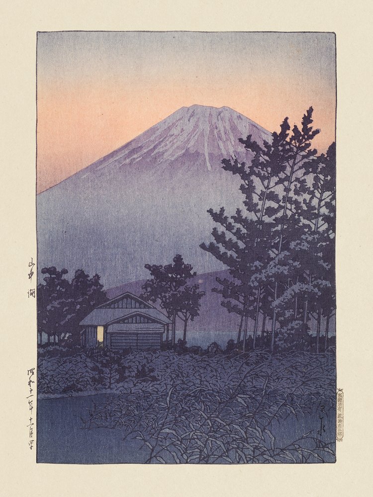 Yamanakako (Yamanakasjön) (1936) av Kawase Hasui