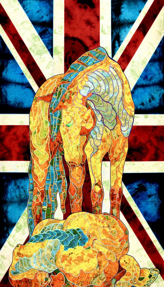 Den livfulla Union Jack-hästen av Kostyantin Malginov