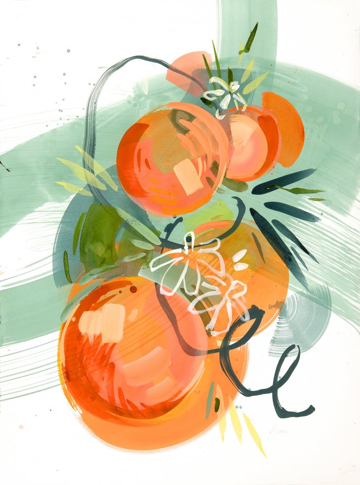 Livfulla apelsinblommor av Kristin Cronic