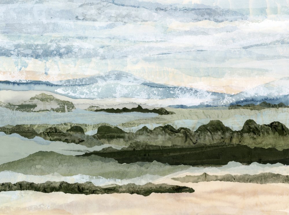 Ett fridfullt landskap i flera lager av Lara Eckerman