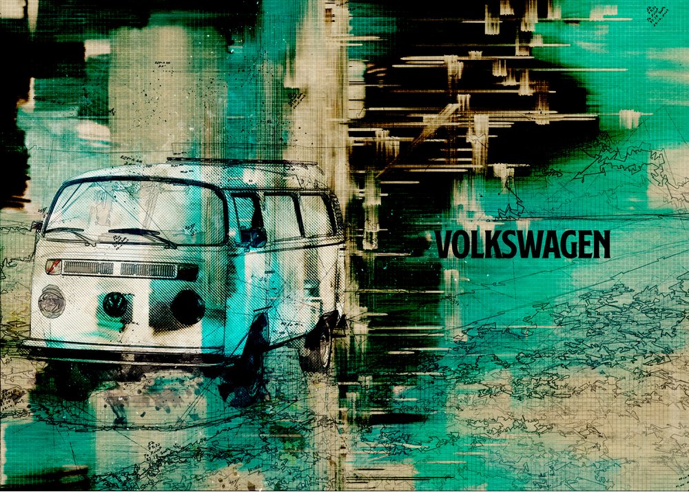 Sammanfattning av Road Trip av Lembayung senja studio [Vintage Poster]