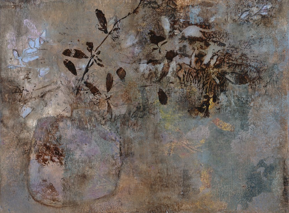 Dämpat botaniskt stilleben av Lena Ru