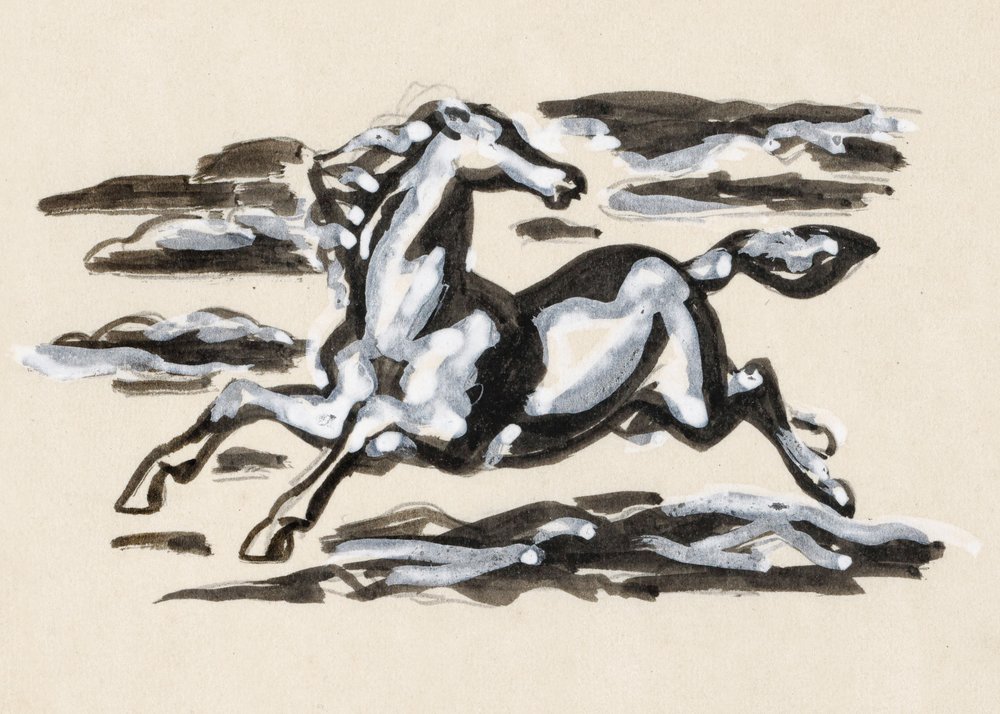 Galopperande häst av Leo Gestel