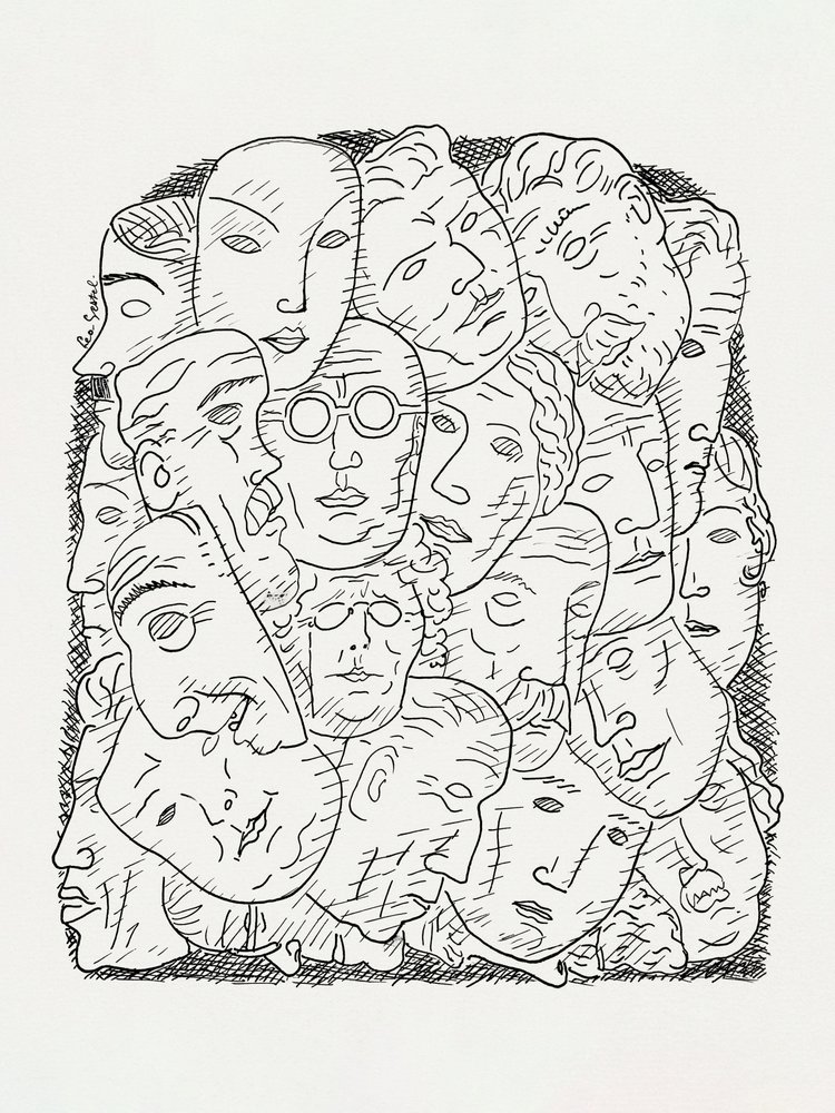 Masker av Leo Gestel