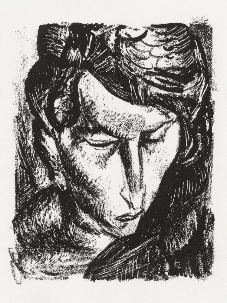 Porträtt av en okänd kvinna (ca 1891–1941) av Leo Gestel