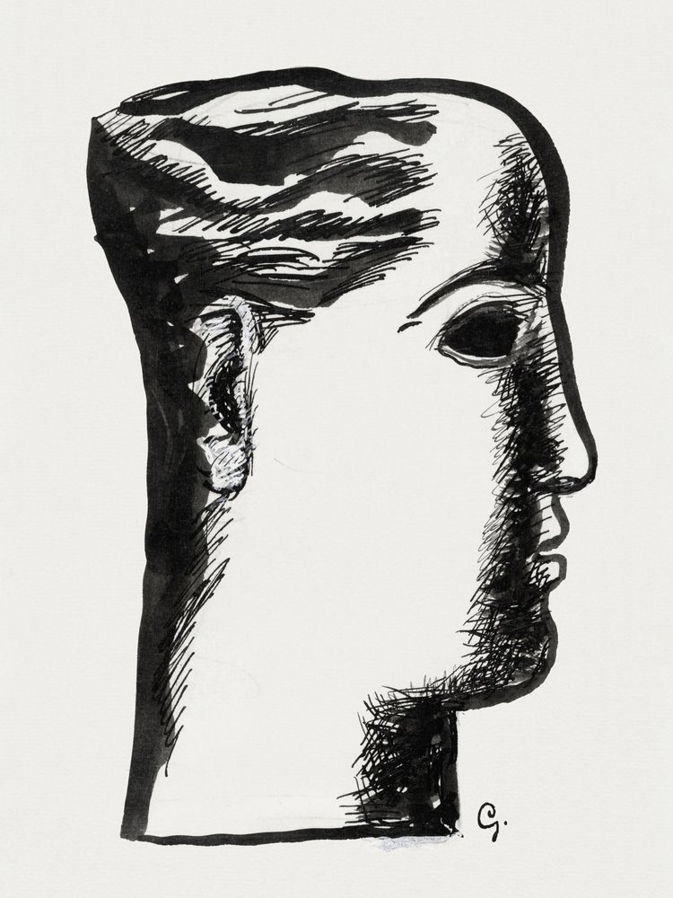 Kvinnans huvud (ca 1891–1941) av Leo Gestel