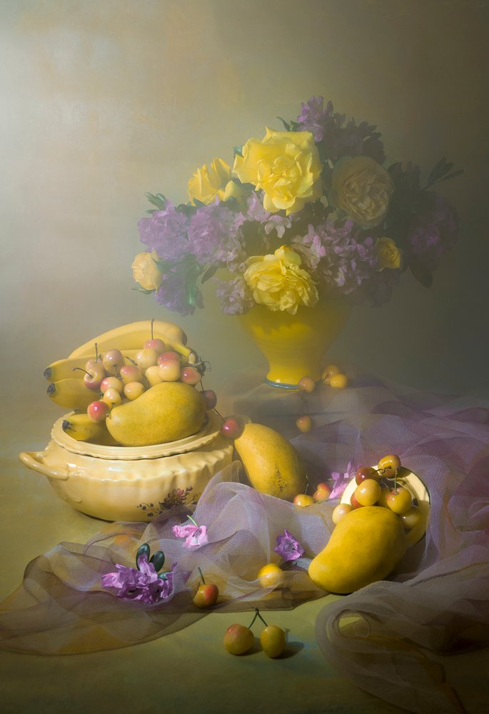 Eleganta frukter och blommor av Lydia Jacobs