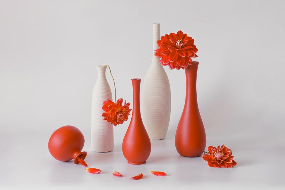 Modernt blomsterstilleben av Lydia Jacobs