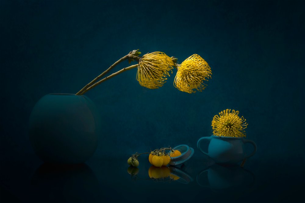 Stämningsfulla gula blommor av Lydia Jacobs