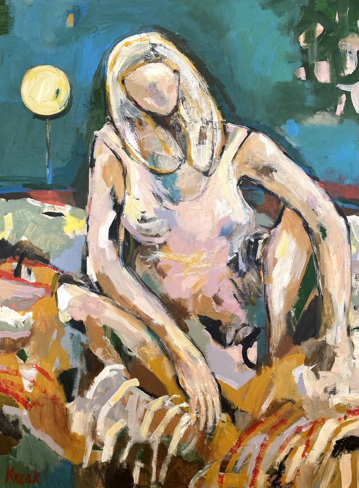 Avslappnad blond figur av Magdalena  Krzak