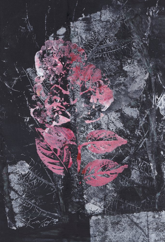 Texturerad rosa blomning av Maira Ribena