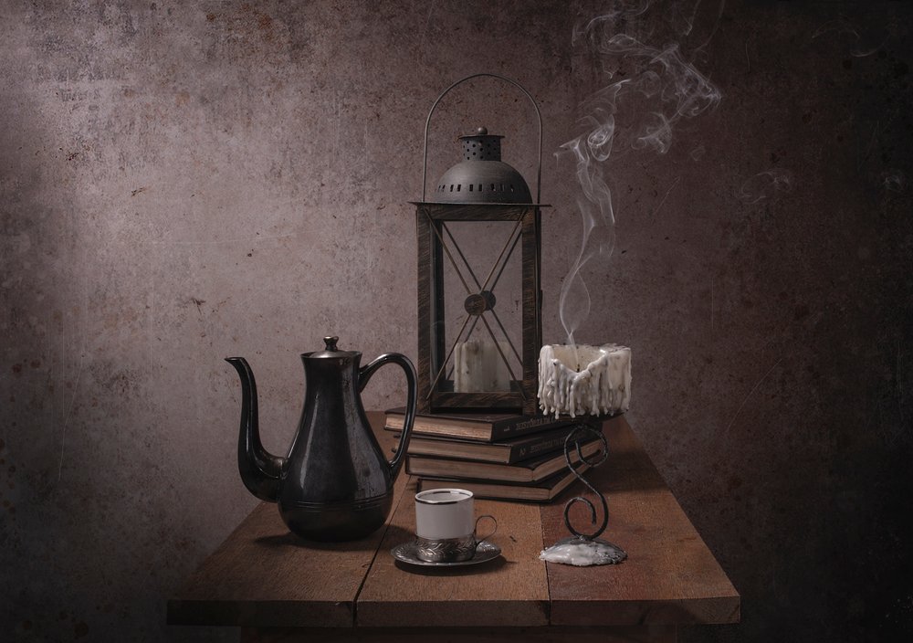 Kaffe och levande ljus av Margareth Perfoncio