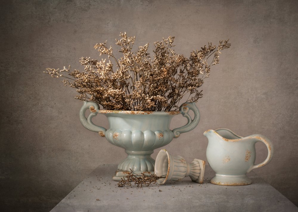 Stilleben med torkade blommor av Margareth Perfoncio