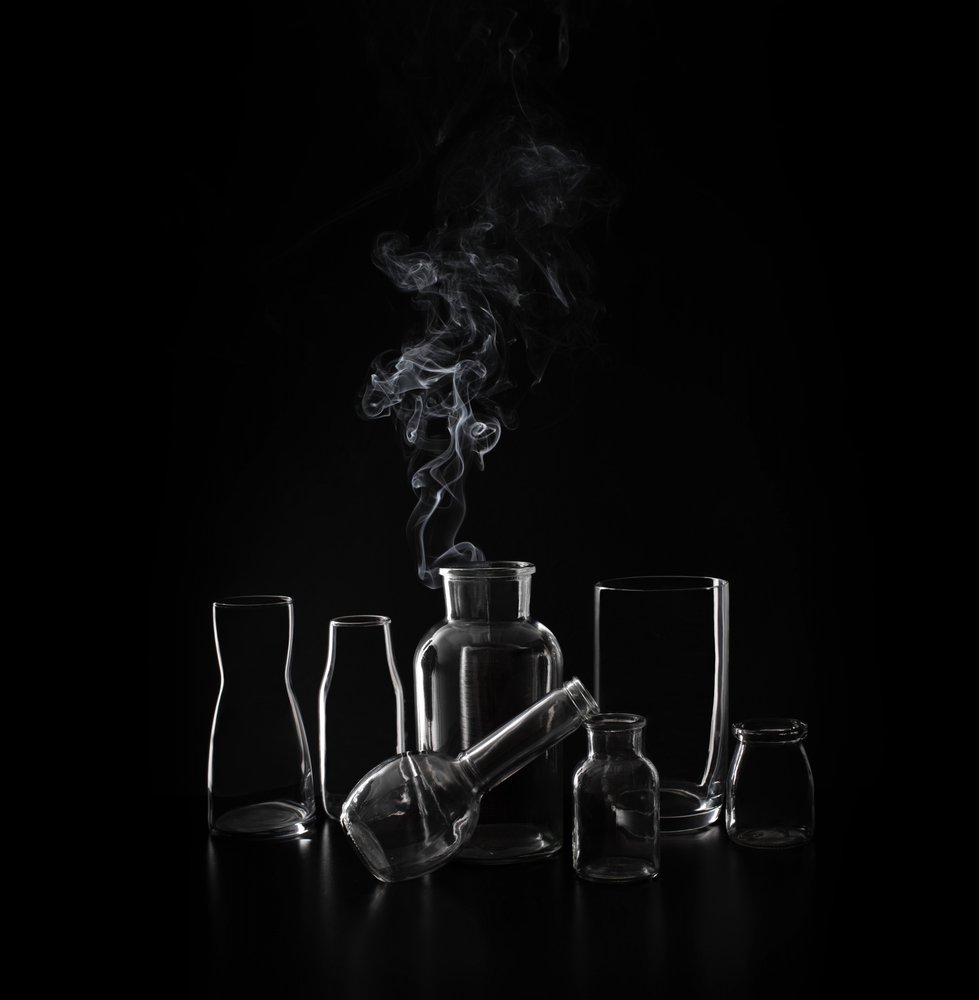 Rising Smoke-glas av Margareth Perfoncio