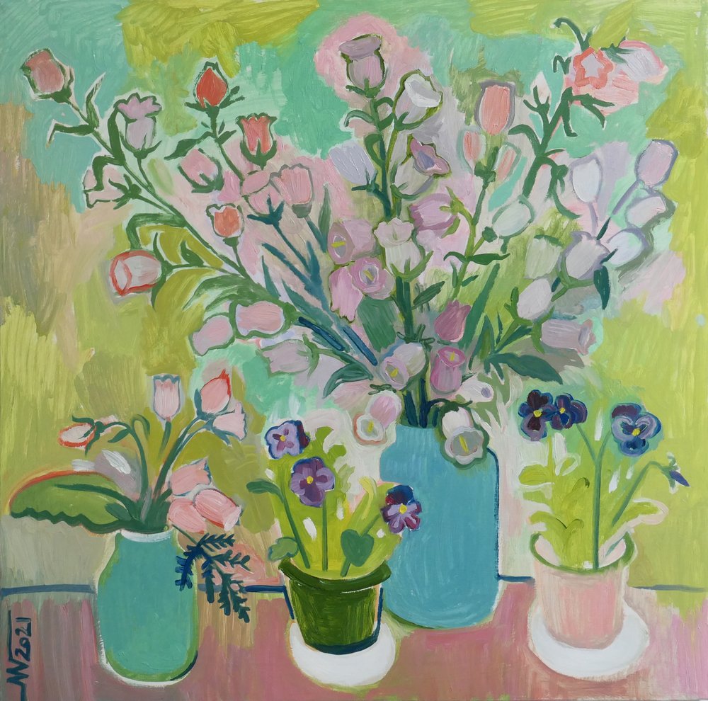 Färgglada blommor i stilleben av Marina Gorkaeva