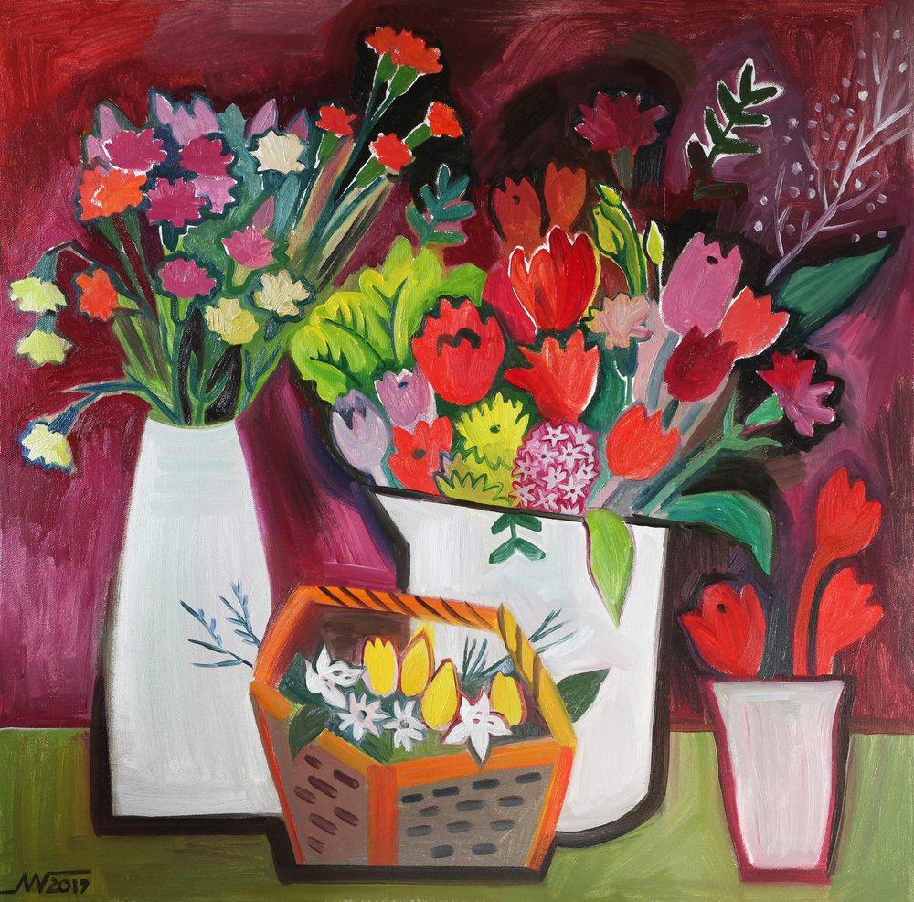 Färgglada blomsterbuketter av Marina Gorkaeva