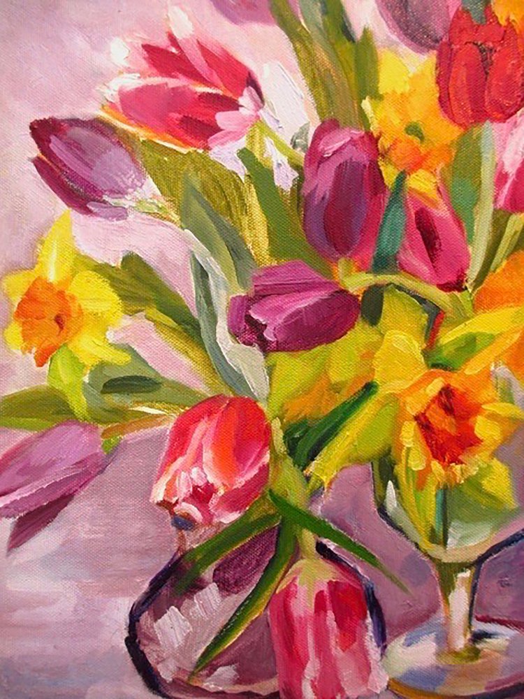 Ljusa vårblommor av Maxine Shore