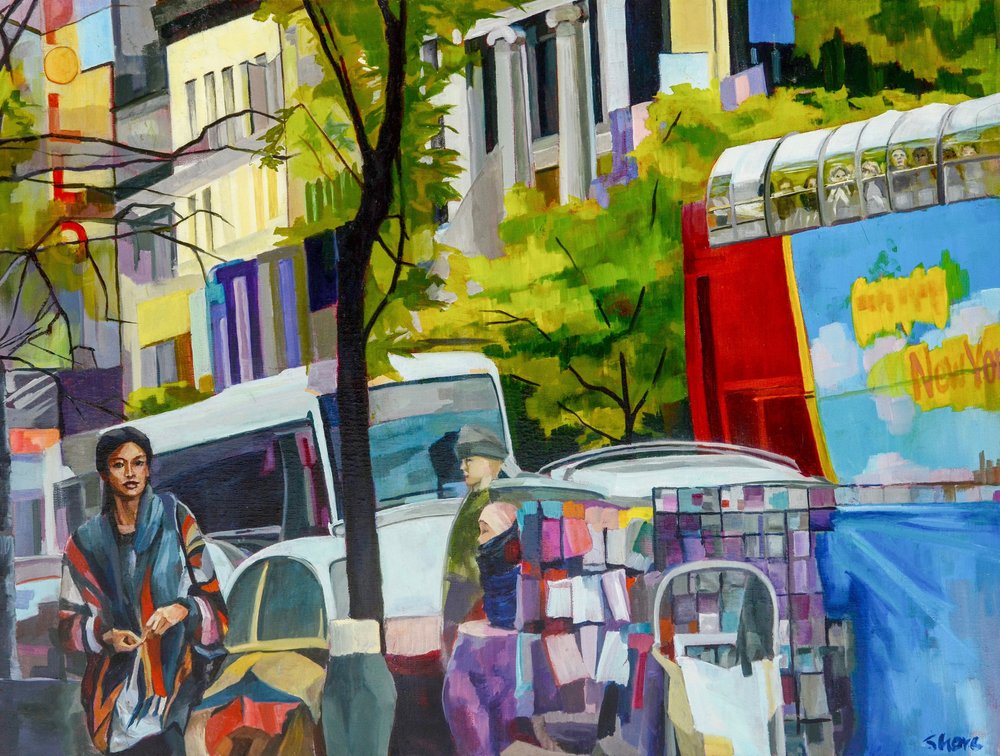 Den livliga gatan i New York av Maxine Shore