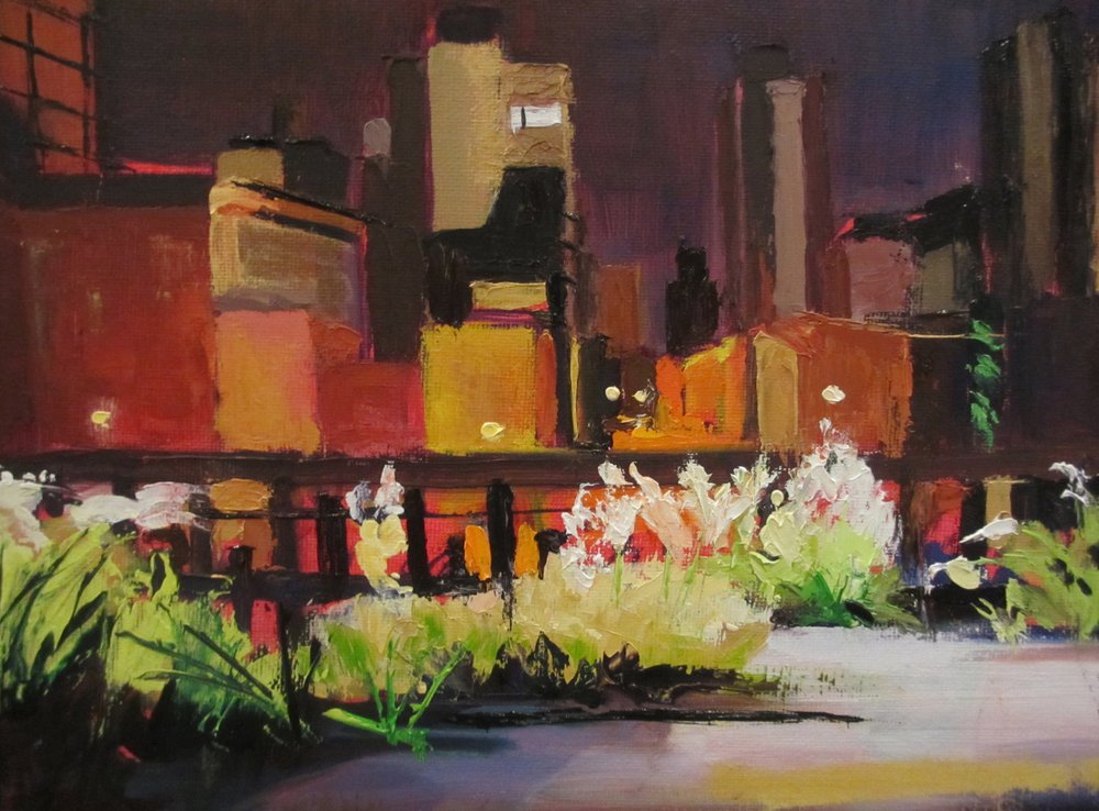 City Night Garden Glow av Maxine Shore