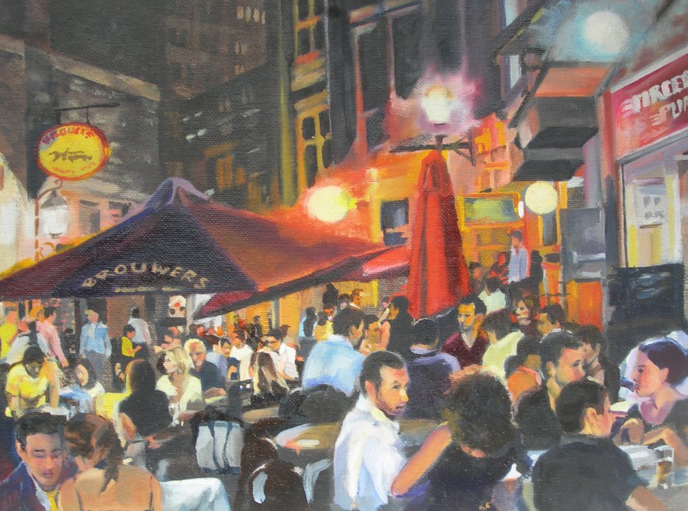 Lively Night Café av Maxine Shore